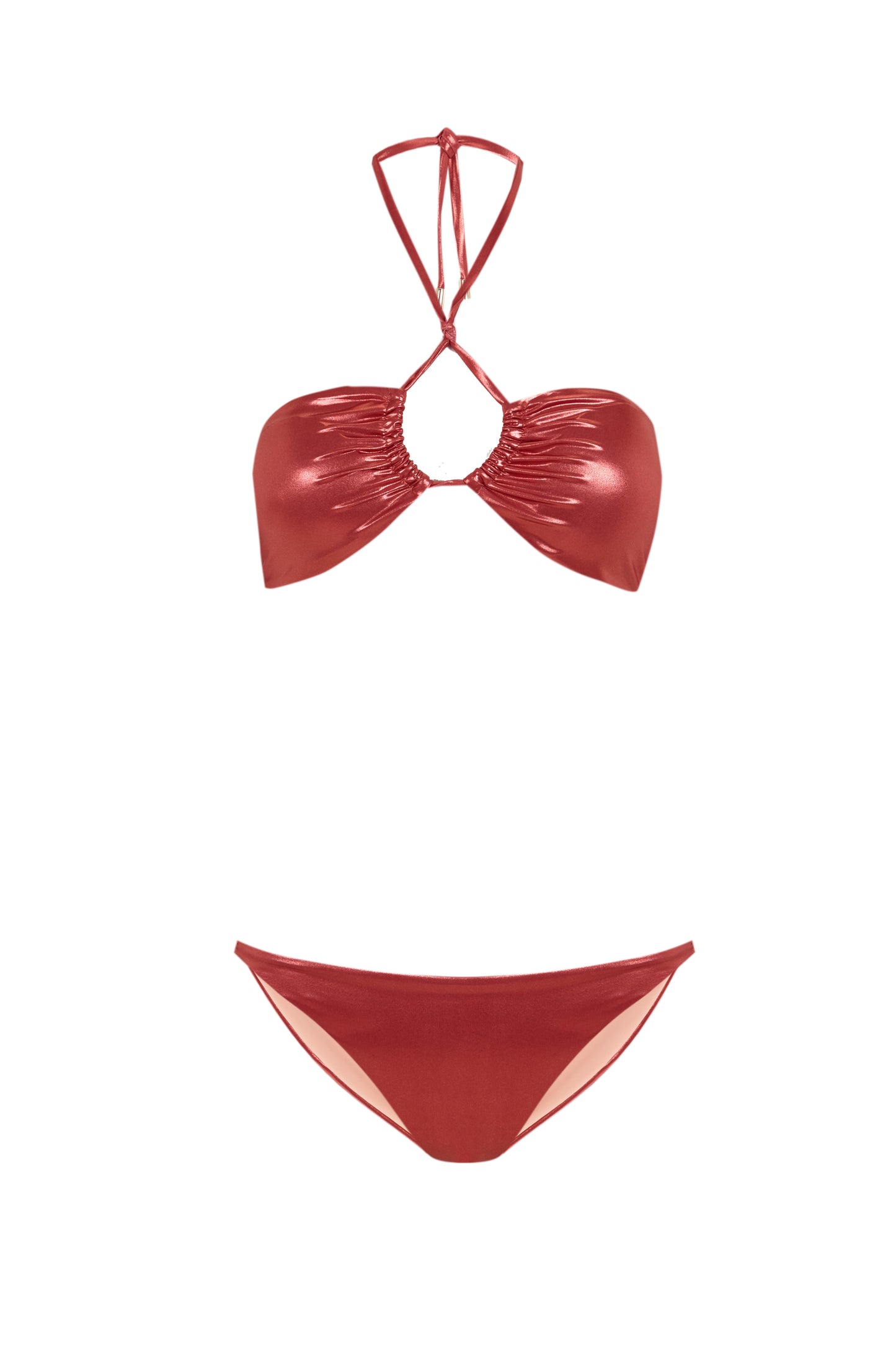 Incanto - Bikini Rosa Bandeau Metálico - Guillermina Baeza