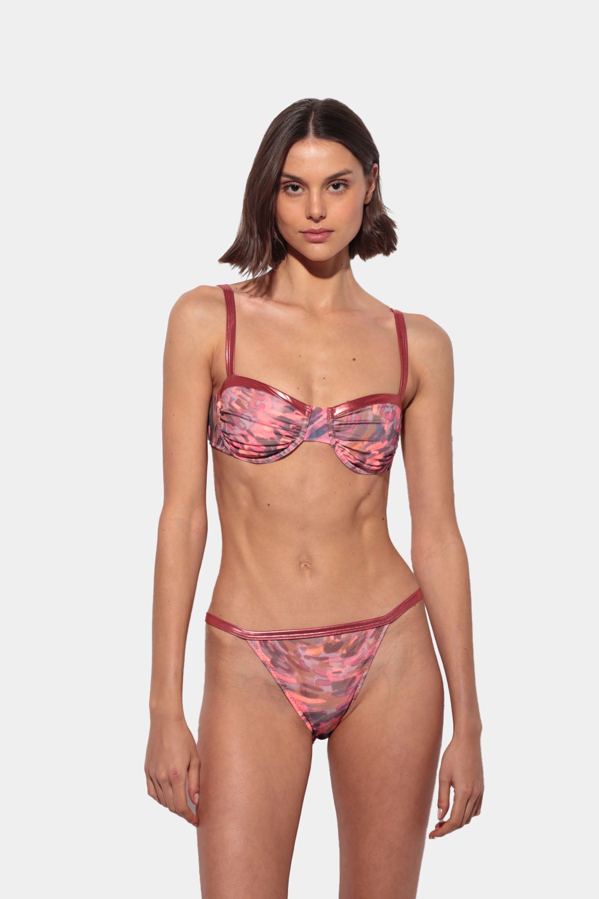 Dolce - Underwire Bikini with Metallic Pink Trim